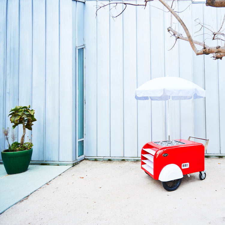 Tamal cart for street vending in Watts Towers Park