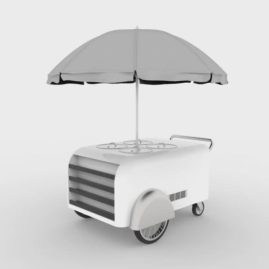 3D Render video turntable of the tamale cart for sidewalk vending in Los Angeles